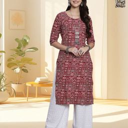HERE&NOW Women Pack of 2 Floral Printed Daily Straight Kurtas-image-93