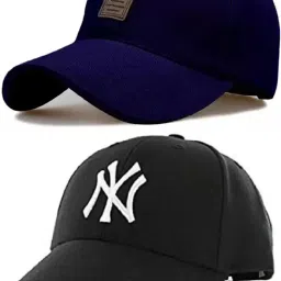 Embroidered, Solid, Self Design Sports/Regular Cap-image-25