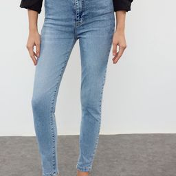 Trendyol Women Low Distress Light Fade Jeans-image-106