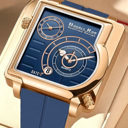 DOUBLERUN Unisex Dial & Bracelet Style Straps Analogue Watch H05N31013-16