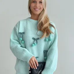 StyleCast Women Embroidered Woollen Pullover with Embroidered Detail-picture-20