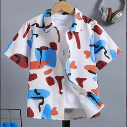 SHREE VANKIYA HANUMANJI FASHION Unisex Kids Cotton Shirts-picture-34