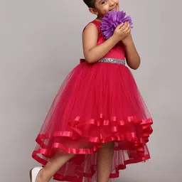 Toy Balloon kids Girl Applique Net Fit & Flare Dress-image-8