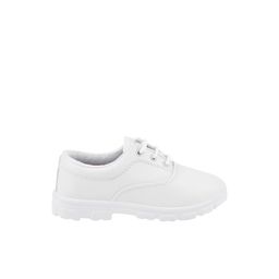 PU-PINE A pair of round toe white derbys-image-59
