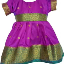 Mom and Me Purple Cotton Dresses-image-68