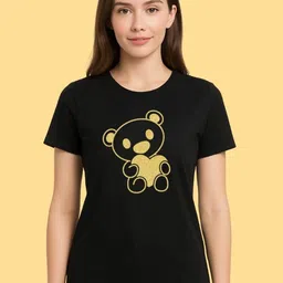 MASTI TEES Women Graphic Printed Pure Cotton Round Neck Tshirt-picture-30