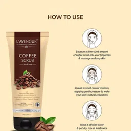 L'AVENOUR Set Of 3 Coffee Scrub for Face & Body With Shea Butter & Almond Oil - 100 g Each image 4