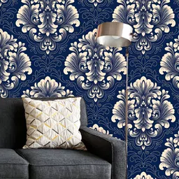 ArtzFolio Printed UV-Resistant Anti-Bacterial Luxury Damask Pattern Peel & Stick Wallpaper-image-86