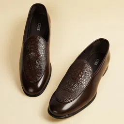 CODE by Lifestyle Men Textured Formal Loafers-image-5