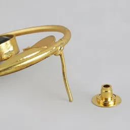 Anouk Gold-Plated Artificial Stones Studded Circular Shaped Studs image 4