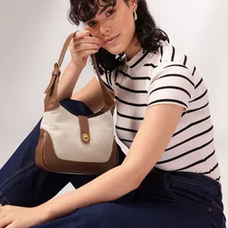 Mast & Harbour Textured Structured Shoulder Bag-6