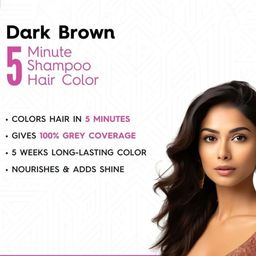 Sterling Naturals Shampoo Based Hair Color For Grey Coverage- 50 ml- Dark Brown image 3