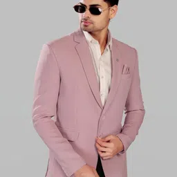 UR ETHICS Men Pink Long Sleeved Blazer-picture-29