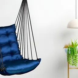 Swingzy Blue & Black Hammock Swing Chair-25