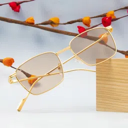 Ted Smith Unisex Wayfarer Sunglasses with UV Protected Lens-50