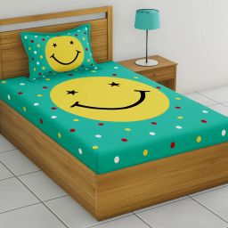 104 TC Cotton Single Cartoon Flat Bedsheet-10