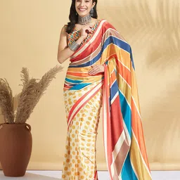 RACHNA Striped Ready to Wear Saree-picture-48