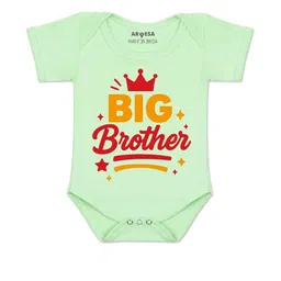 Arvesa Kids-Unisex Green Cotton Rompers-picture-3