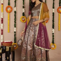 AKS Ready to Wear Lehenga & Blouse With Dupatta-image-0