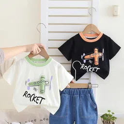 POP STREET KIDS Boys Printed T-shirt with Shorts-image-44