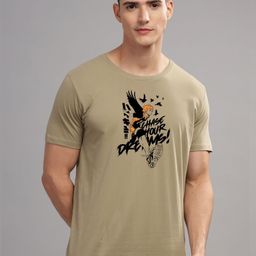 ADRO Men Typography Printed Applique T-shirt-image-87