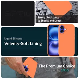 SPRIG Solid Printed iPhone 16 Plus Bumper Case Mobile Accessories image 3