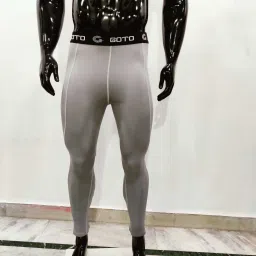 Solid Men Grey Tights-image-12