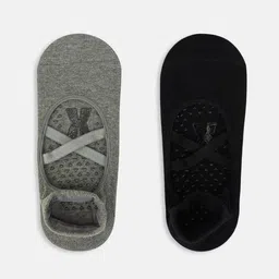 Socksxpress Pack of 2 Antiskid Yoga & Pilates Ankle-Length Socks-21