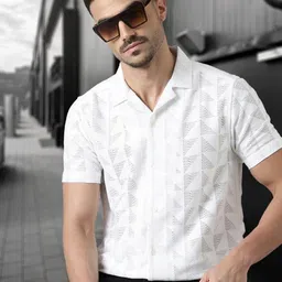 Mast & Harbour Men Classic Sheer Printed Casual Shirt-picture-13