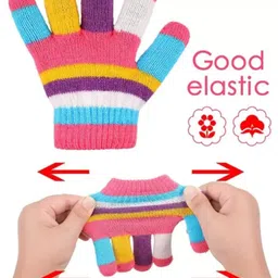 FIRMED STRING Kids Set Of 6 Patterned Winter Gloves image 4