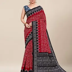 JAINICA Floral Pure Cotton Saree-picture-41