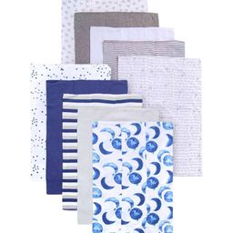 TuddyBuddy Infant Pack Of 10 Moon Printed Burp Towels-50