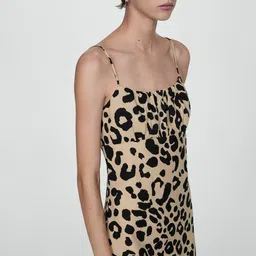 MANGO Animal Print A-Line Mini Dress-image-45