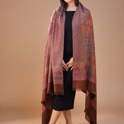 SWI Stylish Women Floral Woven Design Shawl-picture-52