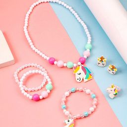Melbees by Yellow Chimes Girls Beaded Jewellery Set-34