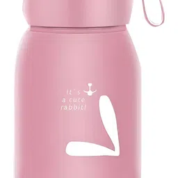 Baskety Pink Single Glass Printed Single Wall Vacuum Water Bottle-40