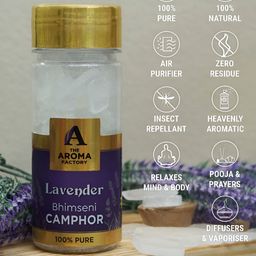 The Aroma Factory 3Pc White Lavender, Jasmine, Chandan Bhimseni Camphor Tablets image 2