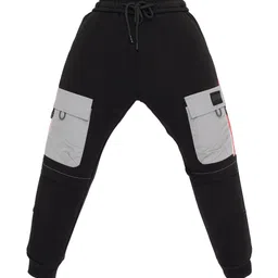 Status Quo Boys Colourblocked Mid-Rise Joggers-image-9
