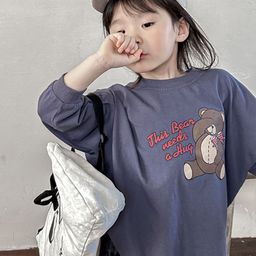 LULU & SKY Kids Printed Extended Sleeves Applique T-shirt-image-30