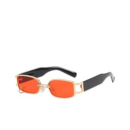 AUGEN Unisex Red Lens & Gold-Toned Rectangle Sunglasses with UV Protected Lens-1