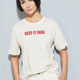 max Women Printed Mandarin Collar T-shirt-picture-3