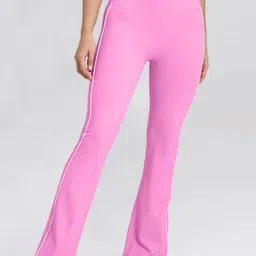 LULU & SKY Women Flared High-Rise Regular Trousers-21