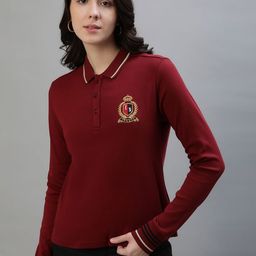 Iconic Women Polo Collar Pockets T-shirt-image-18
