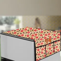 The Furnishing Tree Multi-Coloured Printed Refrigerator Cover-image-70