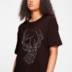 TOGS & TERRE Abstract Printed Organic Cotton Round Neck Oversized T-shirt-picture-47