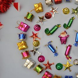 CraftVatika Set Of 50 Christmas Mini Ornaments Decoration Set-16