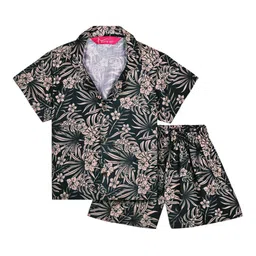 TILISM Boys Printed Short Sleeves Pure Cotton Shirt With Shorts-image-91