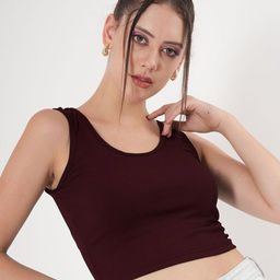 clobug Women Ribbed Tank Crop Top-image-35