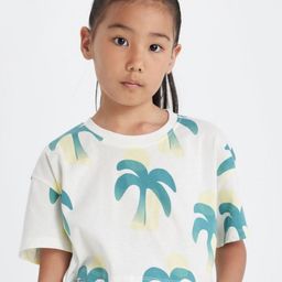 DeFacto Girls Conversational Printed Round Neck Cotton T-shirt-image-5