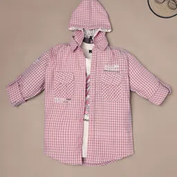 Ridokidz Boys Shepherd Checks Checked Casual Shirt-image-25